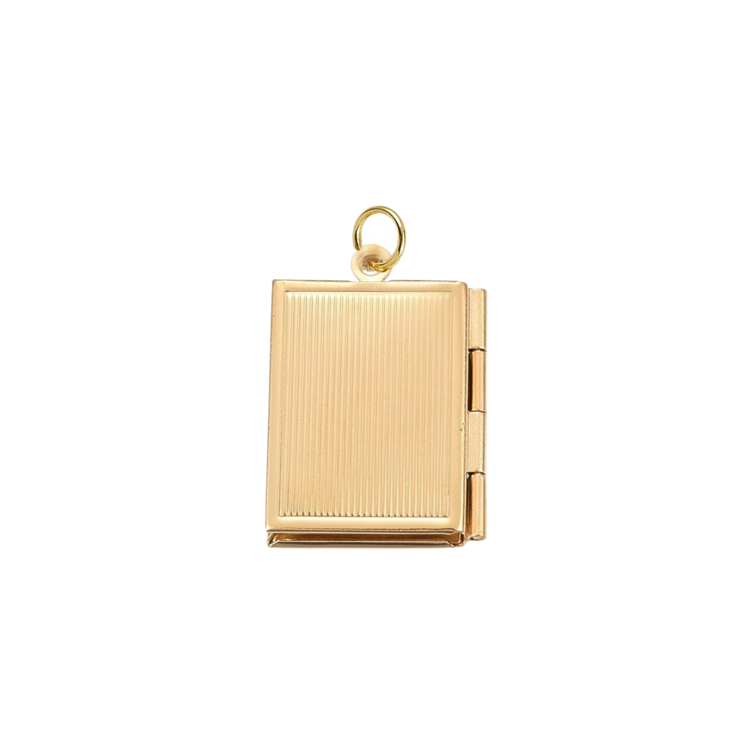 Gold Once Upon A Time Book Locket Charm