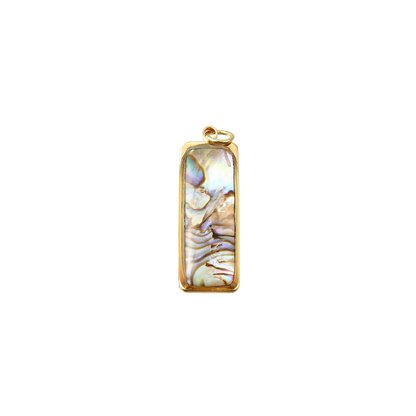 Transparent front view of the Gold Tideglass Charm