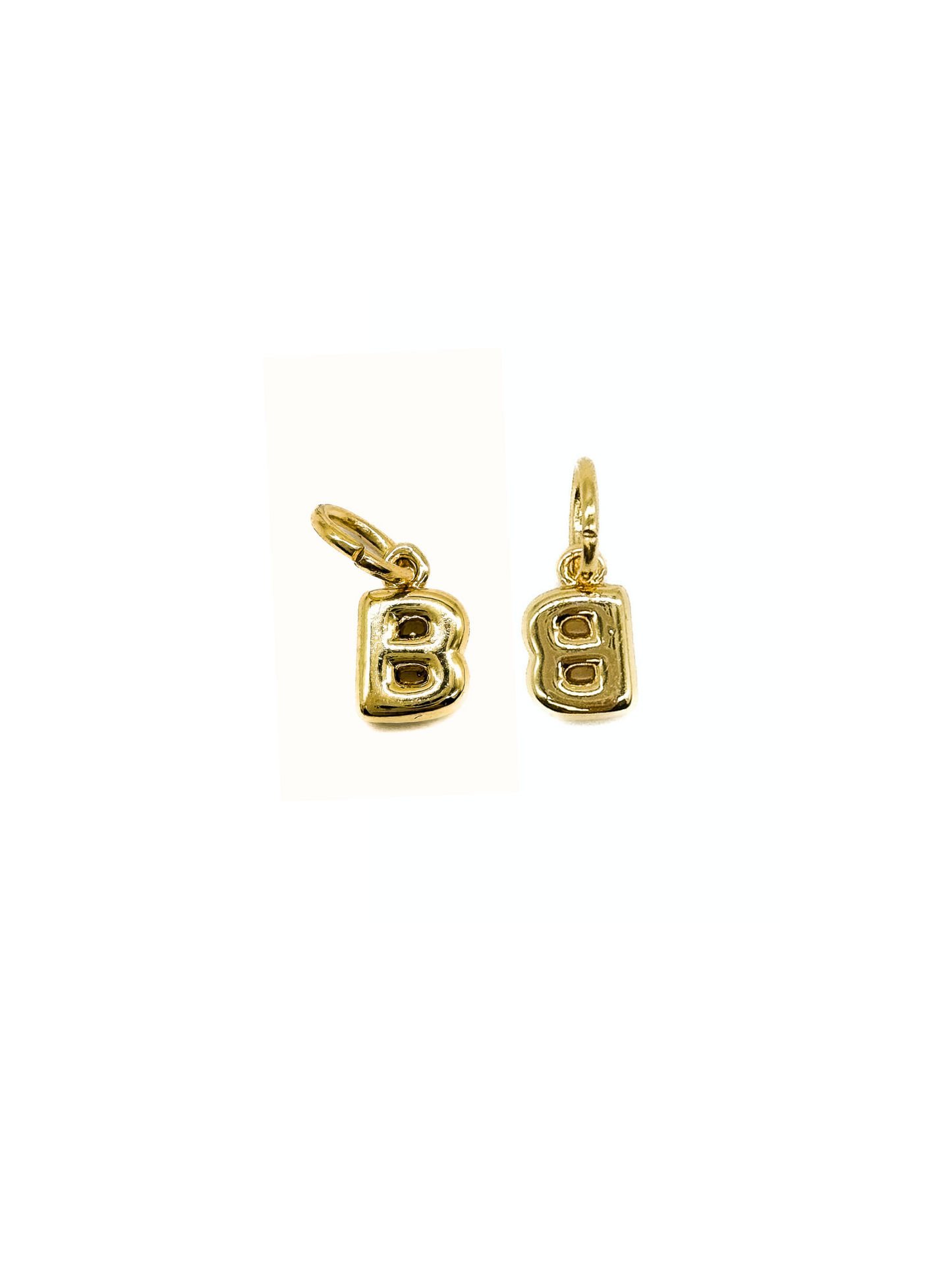 18K Mini Gold Bubble Letters