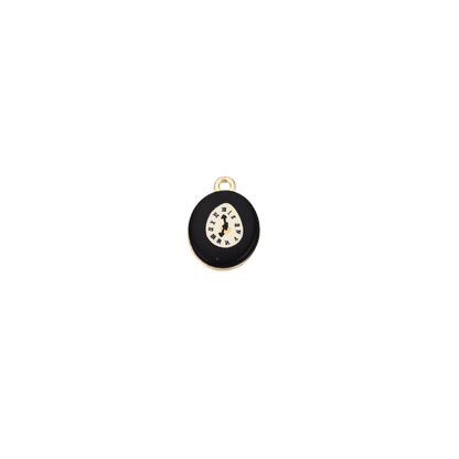 Gold Vintage Clock Charm