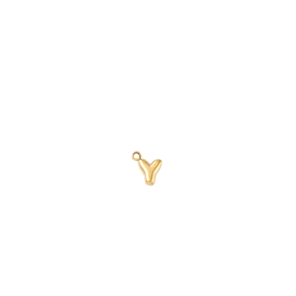 Gold 'Y' shaped pendant on a white background