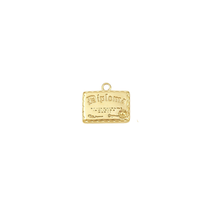 Gold Scholar’s Diploma Charm