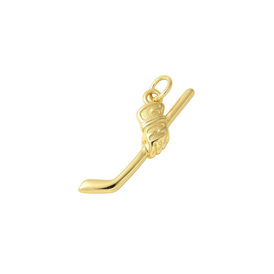 Gold Glove & Hockey Stick Charm