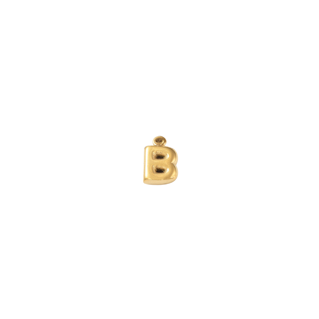 gold letter B on transparent background 