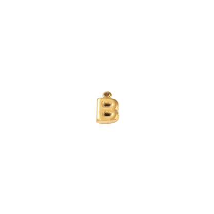 gold letter B on transparent background 