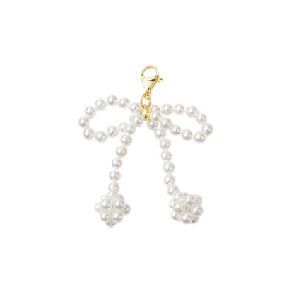 Front view of the Pearl Bow | Shoe & Purse Charm