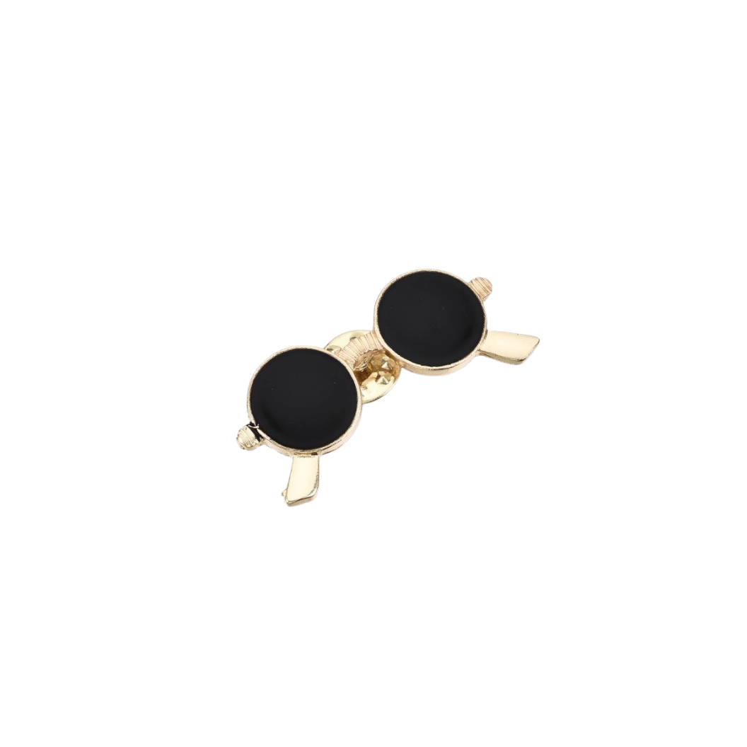 Gold Retro Sunglasses Pin