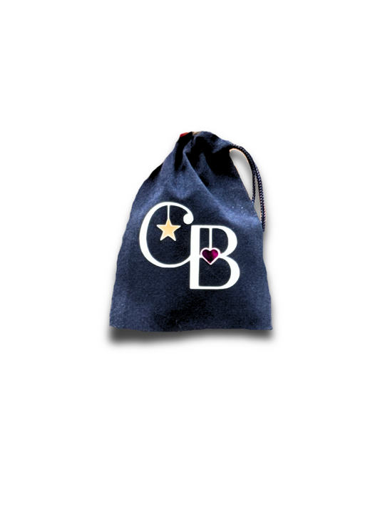 Navy Jewelry Bag | The Charm Bar Co.