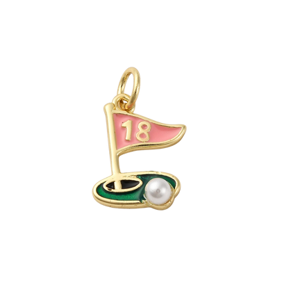 Gold 18th Hole Charm