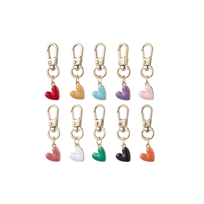 Transparent Gold Sweet Spin Heart Charm 