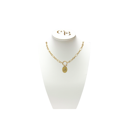 WP-Gold Spring Ring Necklace Clasp - Waterproof, Stainless Steel