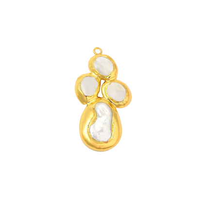 Gold Seaborn Cross Charm