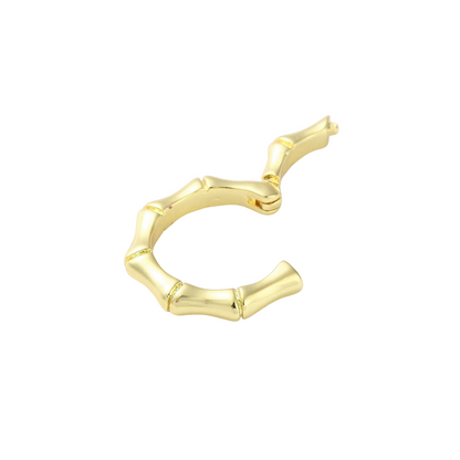 Side view of the Gold Finley Bamboo Carabiner