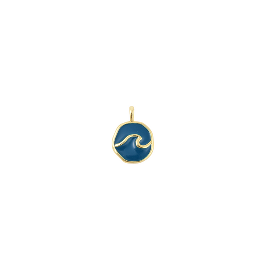 Gold Wave Vibes Charm