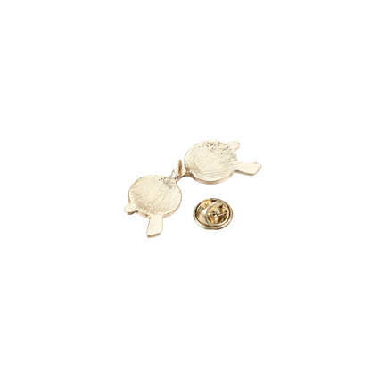 Gold Retro Sunglasses Pin