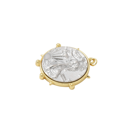Transparent side view of the Gold Voyage Liberty Charm
