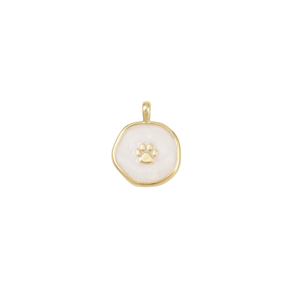 Gold Pawprint Charm
