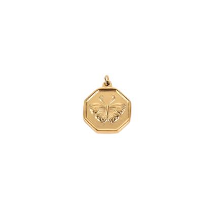 Gold Octa-Butterfly Charm
