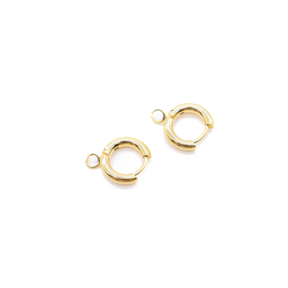Huggie Hoop Dangle Earrings