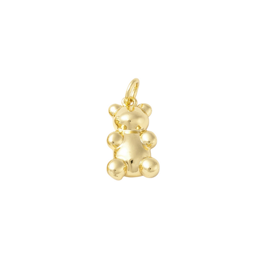 Gold Teddy Bear Charm