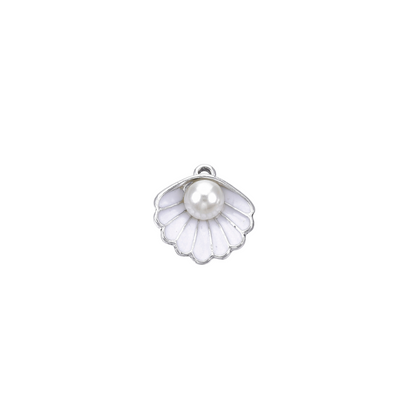 Front view of the Silver Oceana Oyster Charm