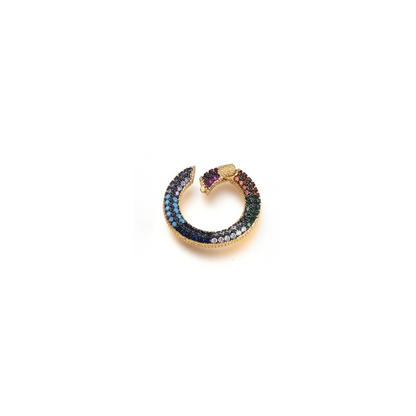 Side view of the Gold Jewel Round Carabiner