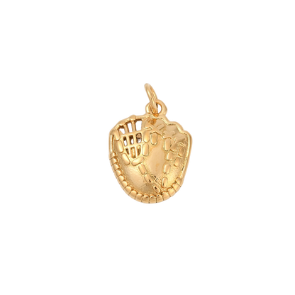 Gold Baseball Glove Charm