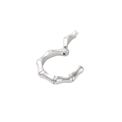 Side view of the Silver Finley Bamboo Carabiner