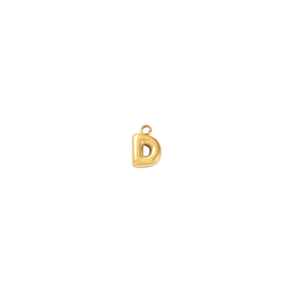 gold letter D on white background 