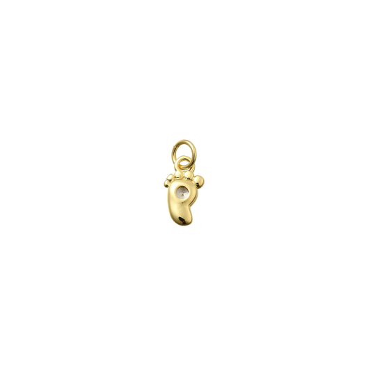Gold Footprint Charm