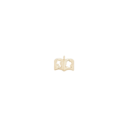 Gold Open Holy Bible Charm