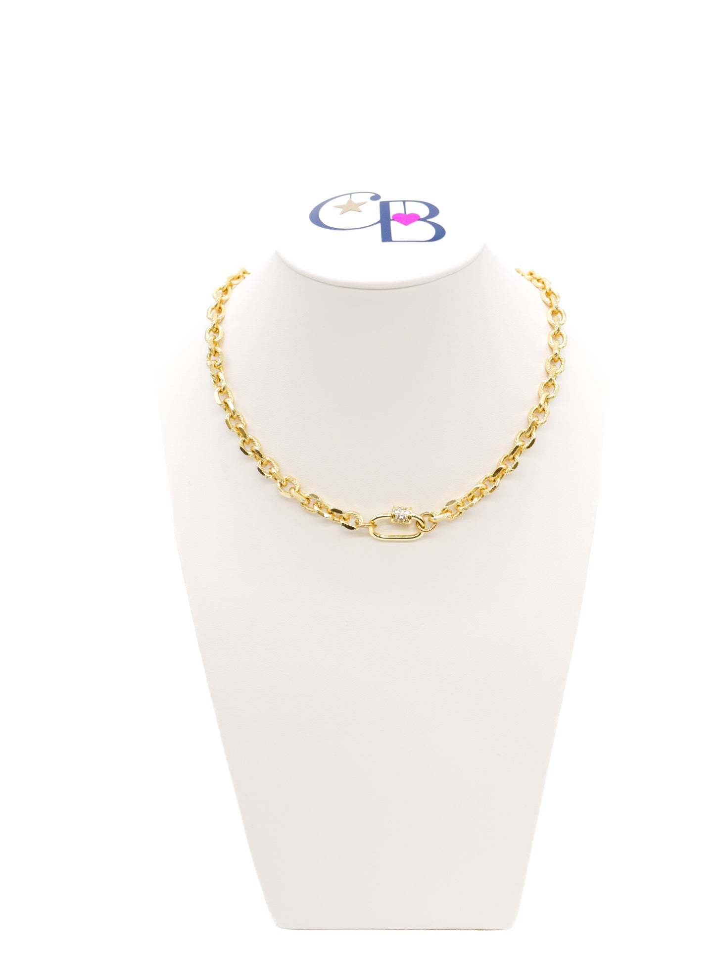 Gold Jamesyn Necklace with Small Gabi