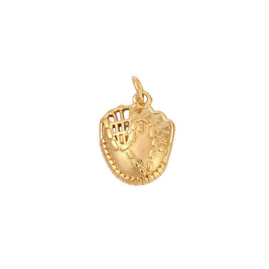 Gold Baseball Glove Charm