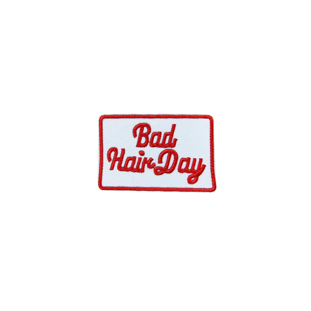 Red Bad File Red Bad Hair Day - Patch – The Charm Bar Company Retail