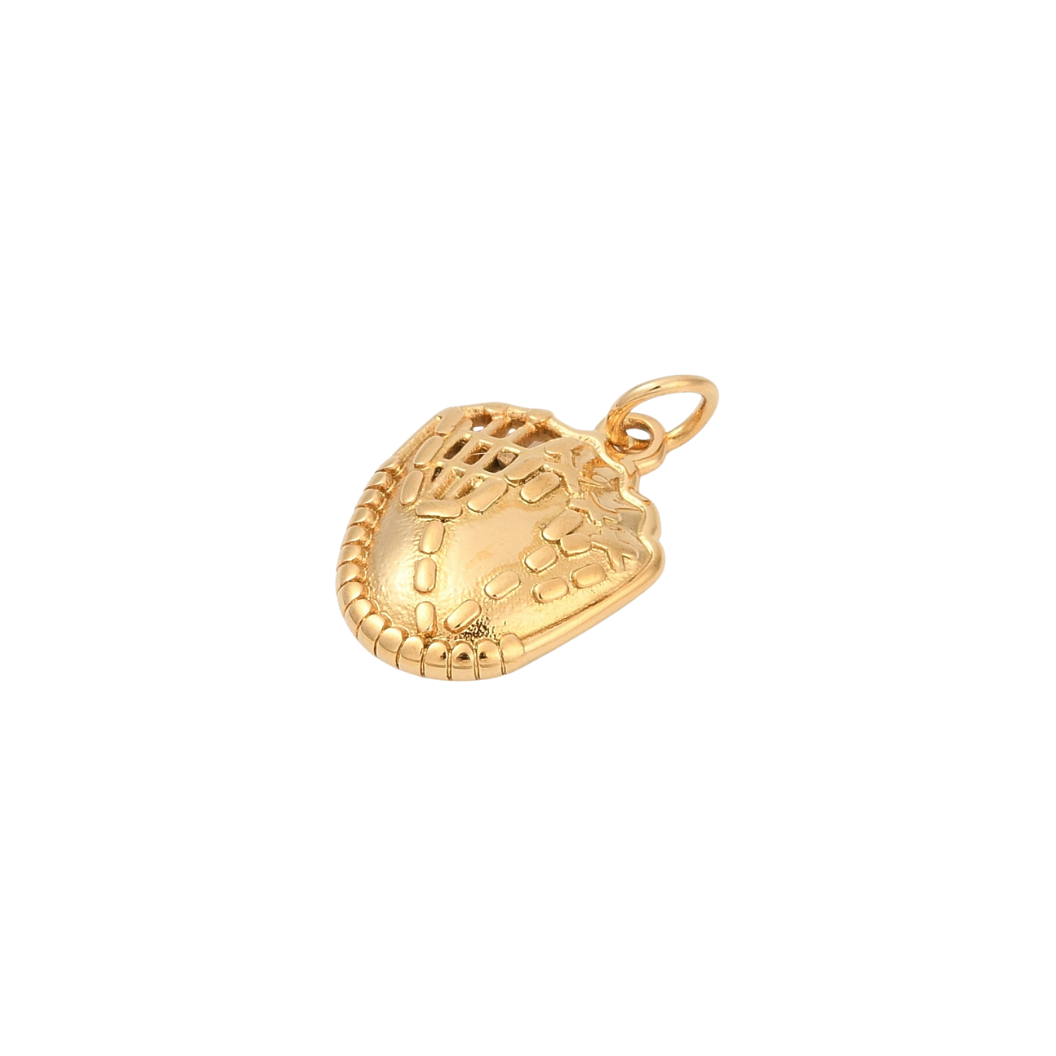 Gold Baseball Glove Charm