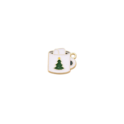Transparent Gold Winter Warmth Cocoa Charm
