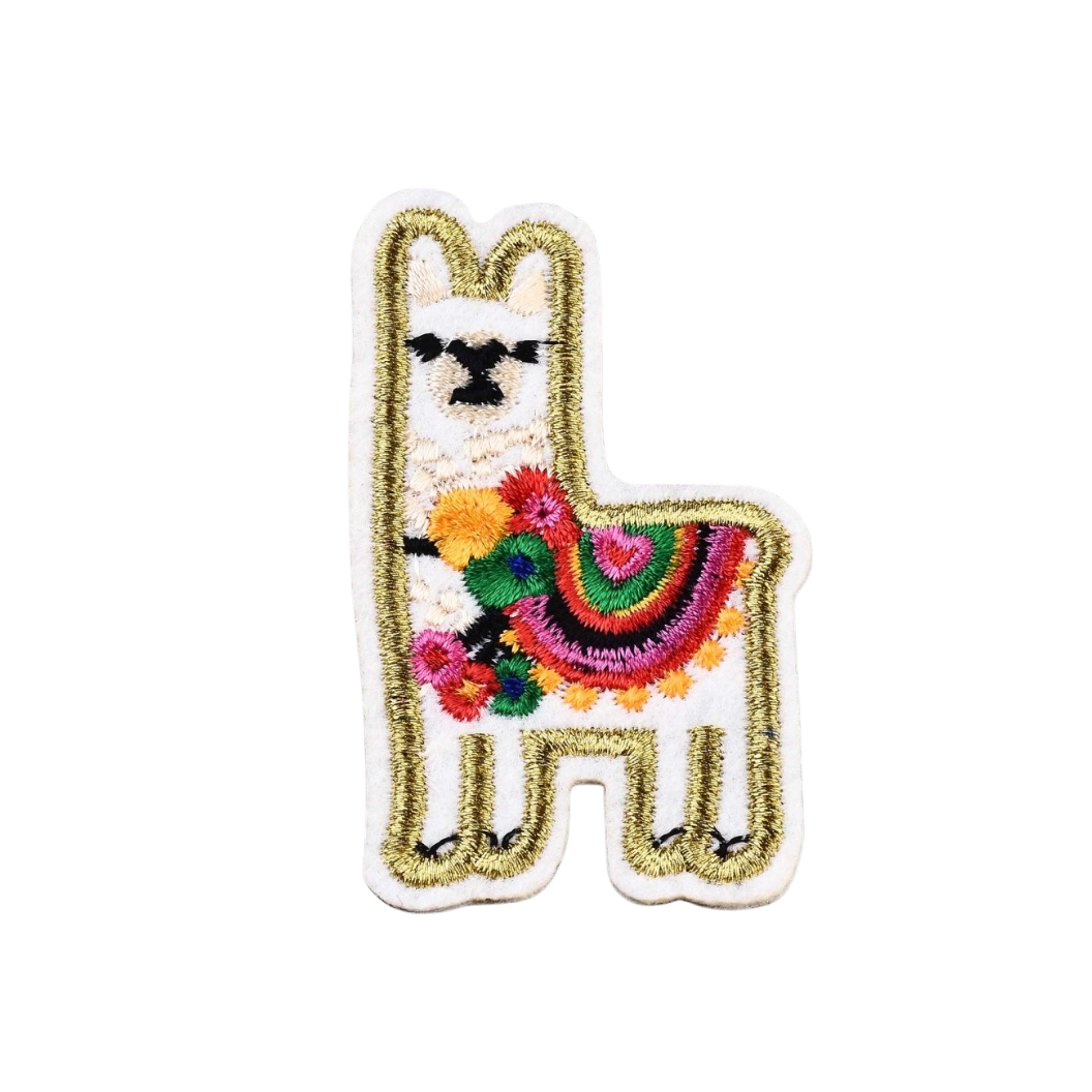 Front view of the Llama Love Patch
