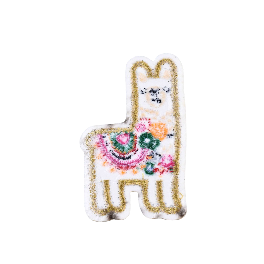 Back view of the Llama Love Patch