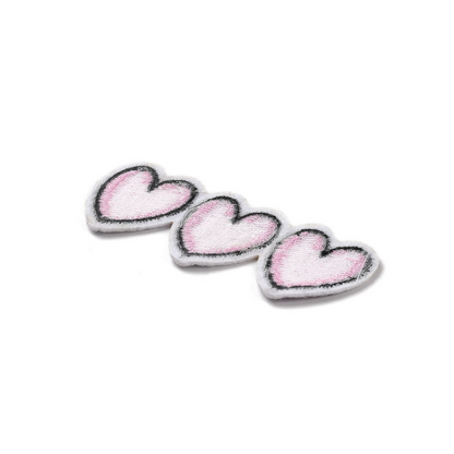 Back & Side View of the Love Knot Heart Patch