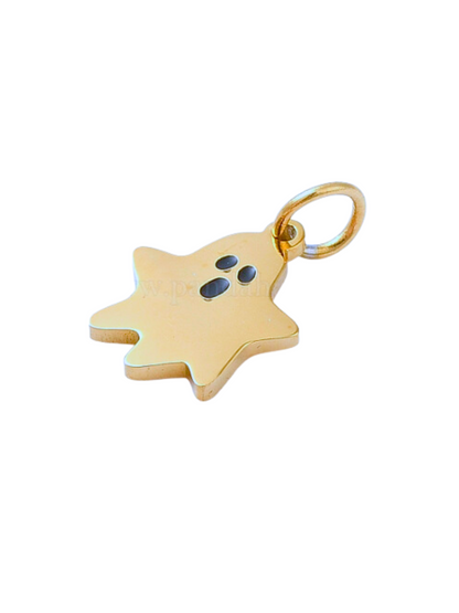 Gold Itty Bitty Ghost Charm