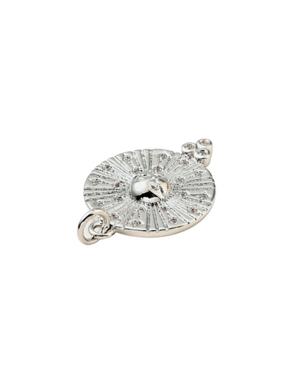 Side of the Silver Mr. Sunshine Charm