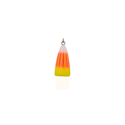 Front of the Candy Corn Lanyard Charm