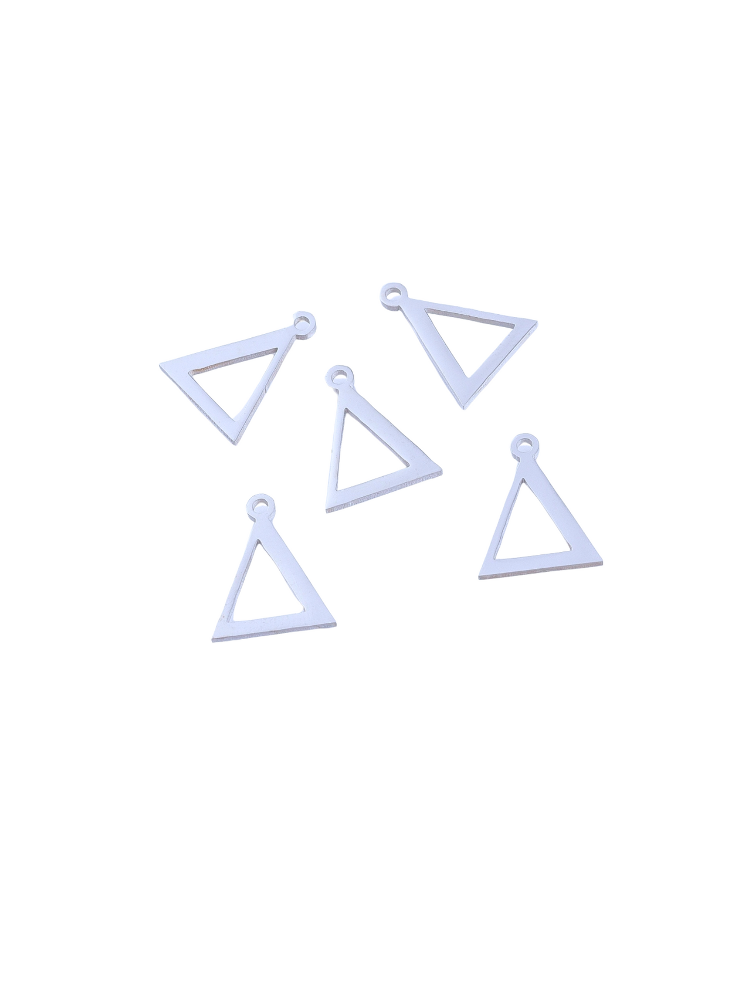 Front view of Silver Greek Life "Delta" Charms