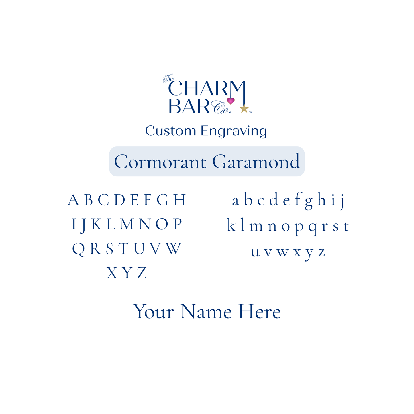Engraving Options Cormorant Garmond