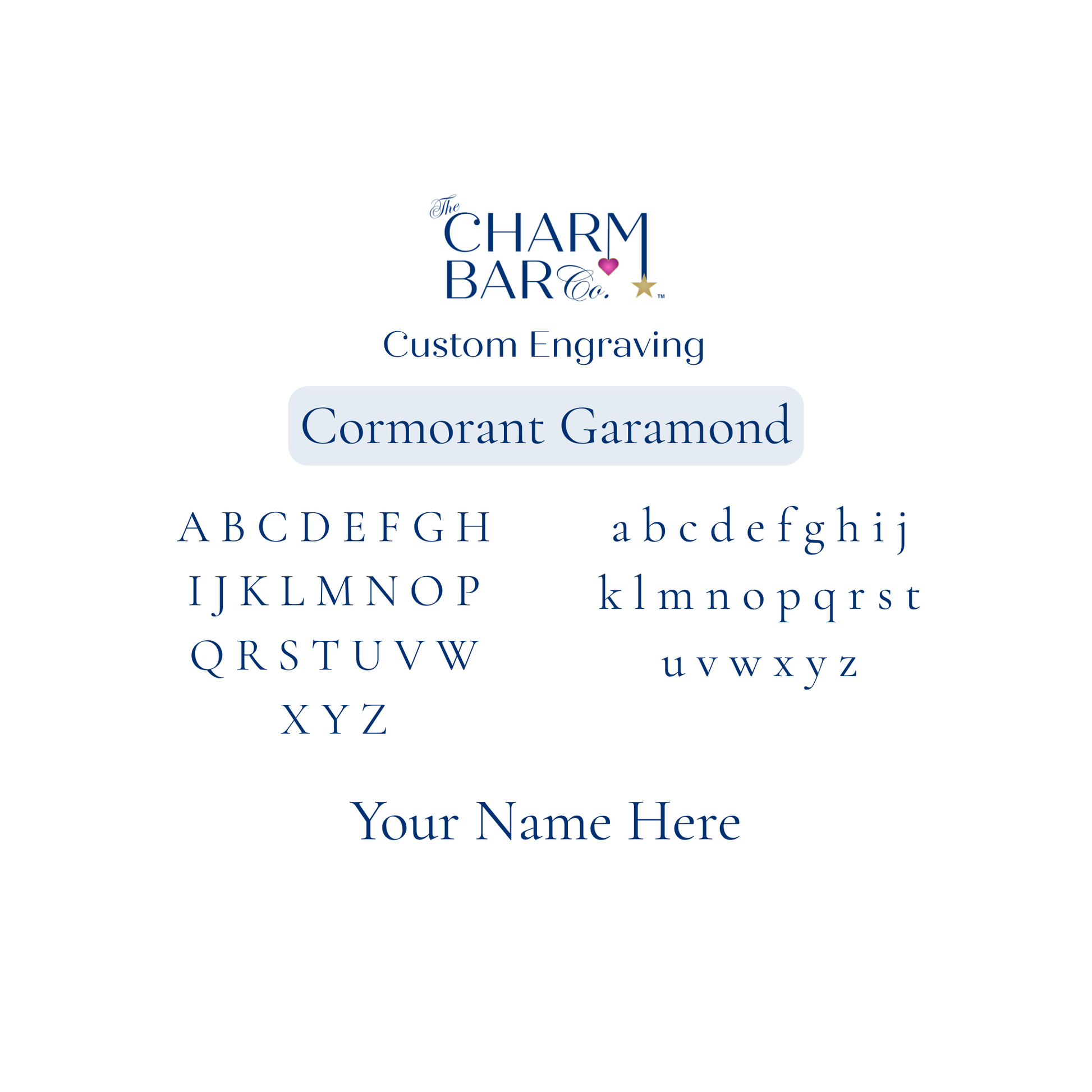 Engraving Options Cormorant Garmond