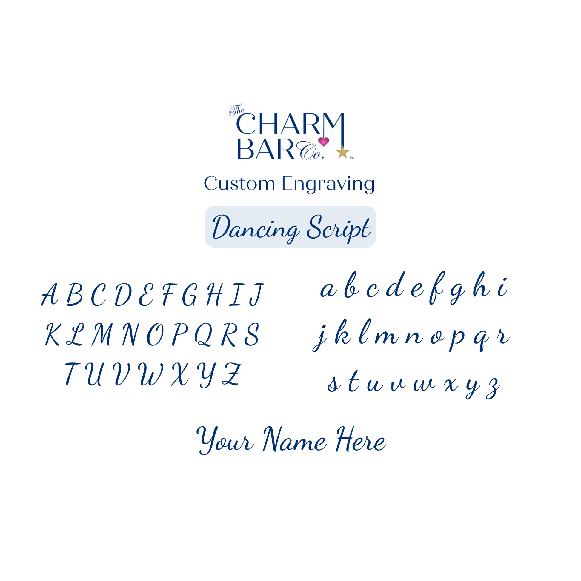 Engraving Options Dancing Script