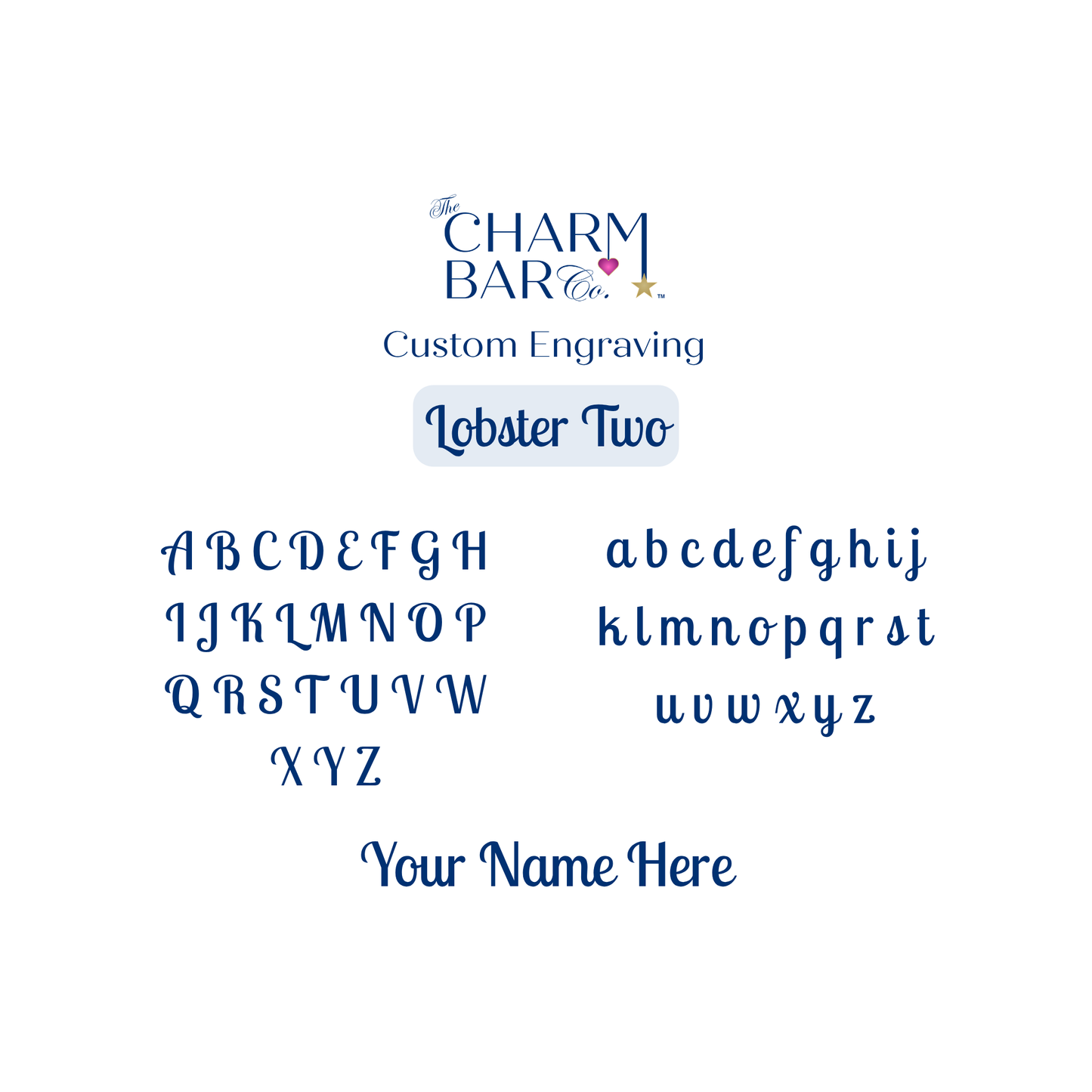 Engraving options lobster two.