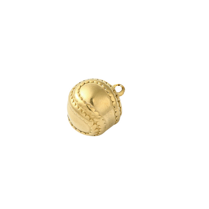 Side of the Gold Baseball Charm