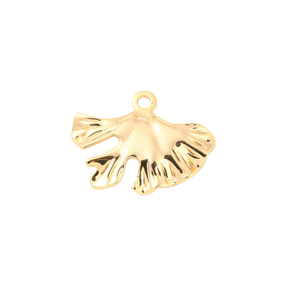 Front of the Gold Ginkgo Leaf Charm