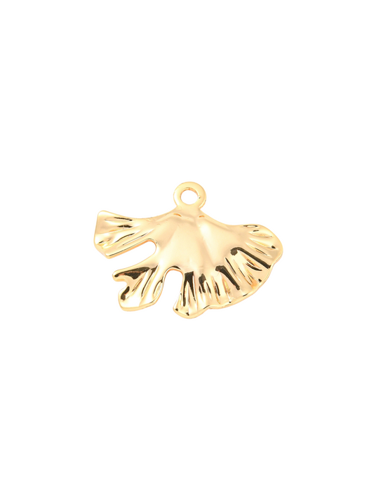 Front of the Gold Ginkgo Leaf Charm